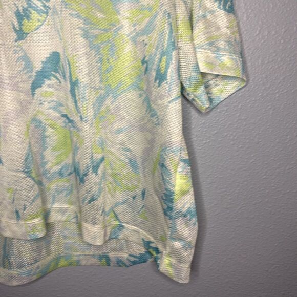 NWT New Under Armour Mesh Graphic Tie Dye Print Cropped Tee Shirt Size Large - Picture 4 of 8